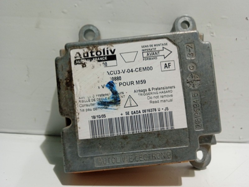 Recambio de centralita airbag para citroën berlingo referencia OEM IAM 9653190880 603602500 