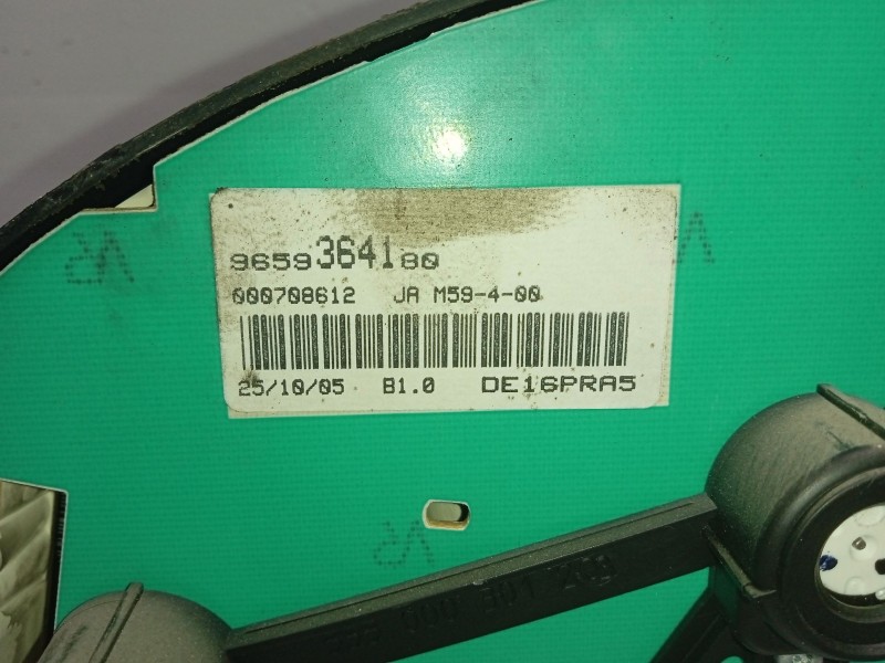 Recambio de cuadro instrumentos para citroën berlingo referencia OEM IAM 9659364180  
