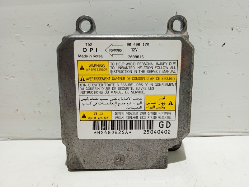 Recambio de centralita airbag para daewoo kalos (klas) 1.4 referencia OEM IAM 96406170 7088816 