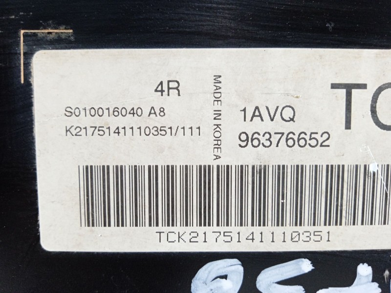 Recambio de centralita motor uce para daewoo kalos (klas) 1.4 referencia OEM IAM 96376652  
