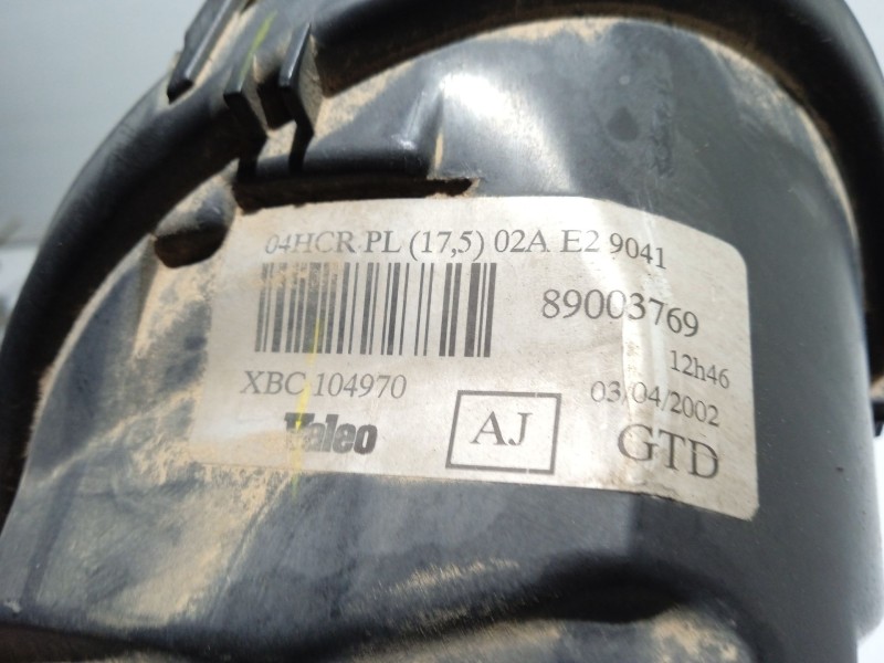 Recambio de faro izquierdo para mg serie 25 (rf) 1.4 16v cat referencia OEM IAM 89003769  