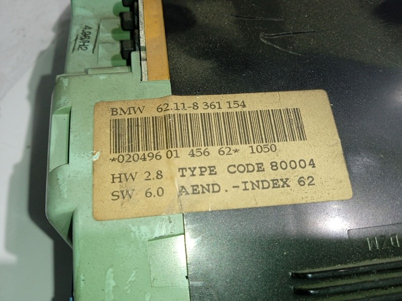 Recambio de cuadro instrumentos para bmw 3 compact (e36) 318 tds referencia OEM IAM 62118361154 110008645011A 