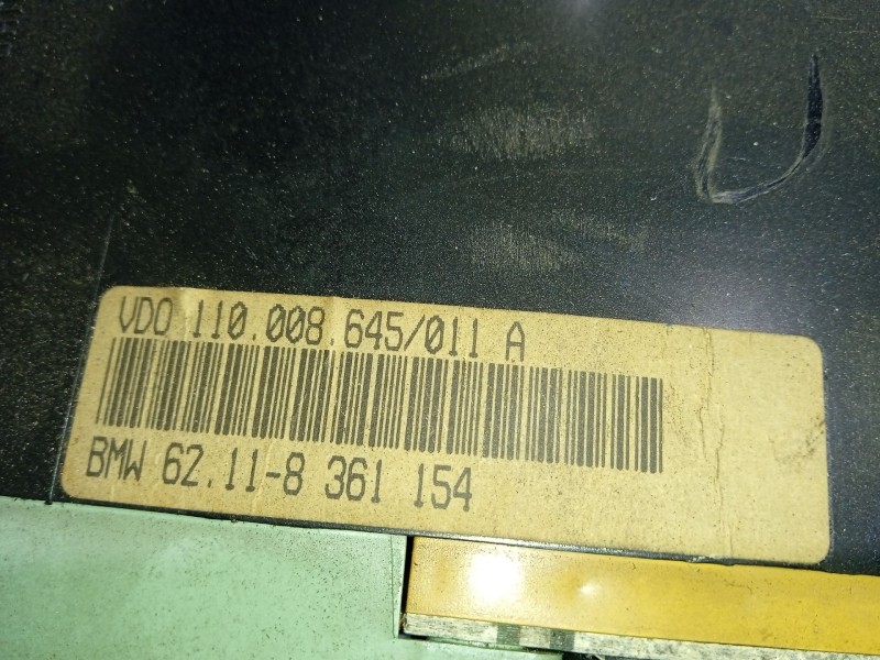 Recambio de cuadro instrumentos para bmw 3 compact (e36) 318 tds referencia OEM IAM 62118361154 110008645011A 
