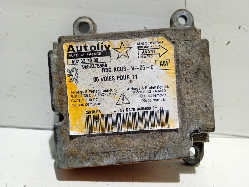 Recambio de centralita airbag para peugeot 206 berlina 1.4 hdi referencia OEM IAM 9652275980 602327300 
