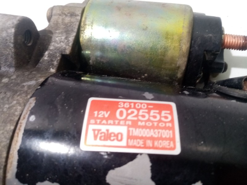 Recambio de motor de arranque para kia picanto 1.1 cat referencia OEM IAM 3610002555  