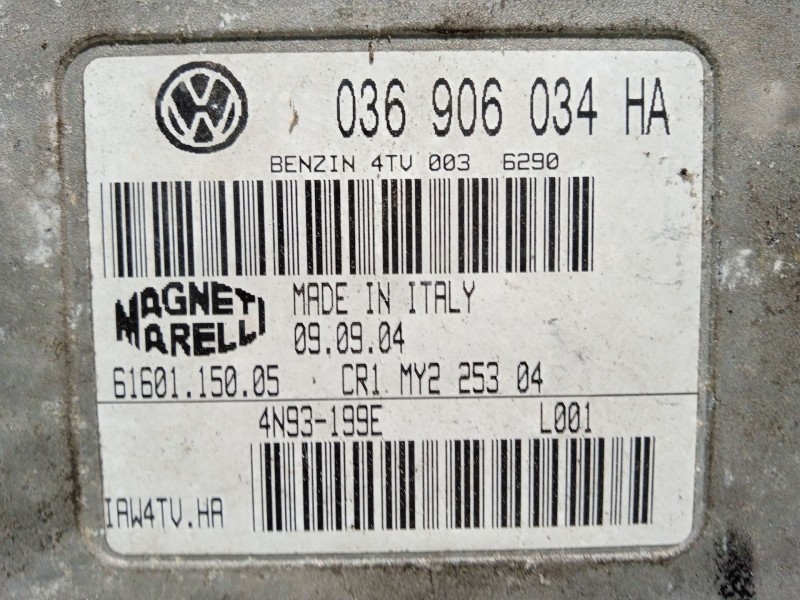 Recambio de centralita motor uce para seat ibiza (6l1) referencia OEM IAM 036906034HA 6160115005 