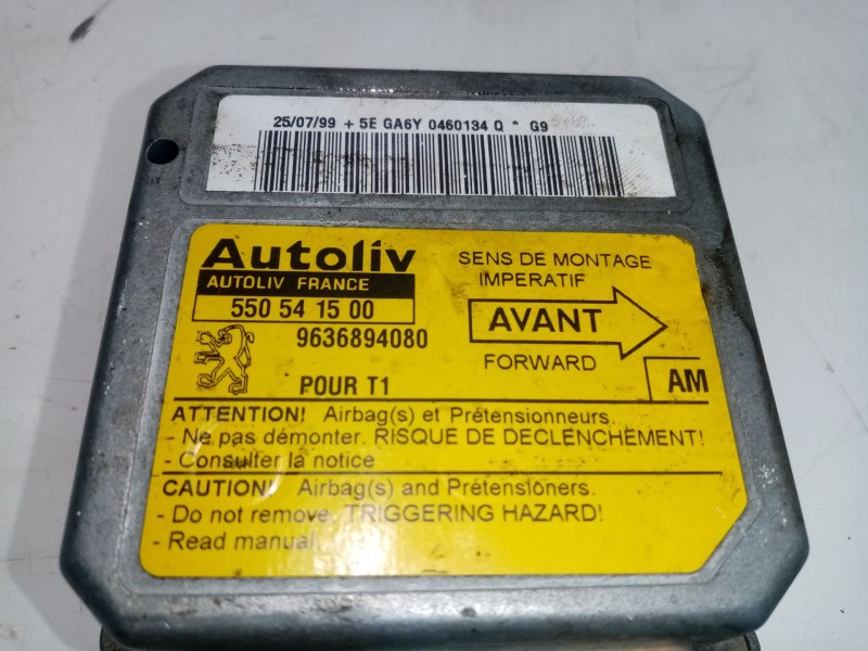 Recambio de centralita airbag para peugeot 206 berlina 1.4 referencia OEM IAM 9636894080  