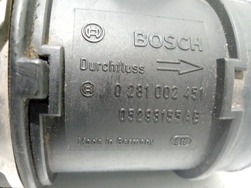 Recambio de caudalimetro para chrysler voyager iv (rg, rs) 2.5 crd referencia OEM IAM 05293155AB 0281002451 
