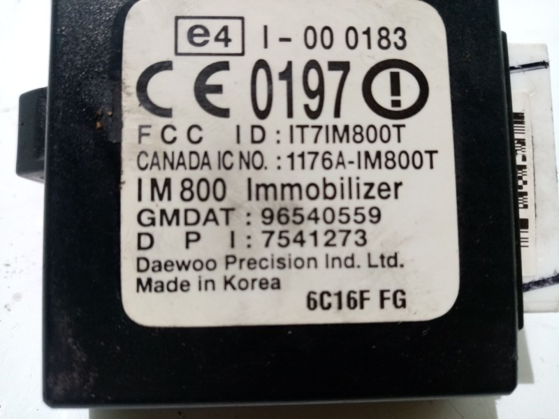 Recambio de antena para chevrolet aveo / kalos fastback (t200) 1.2 referencia OEM IAM 96540559  