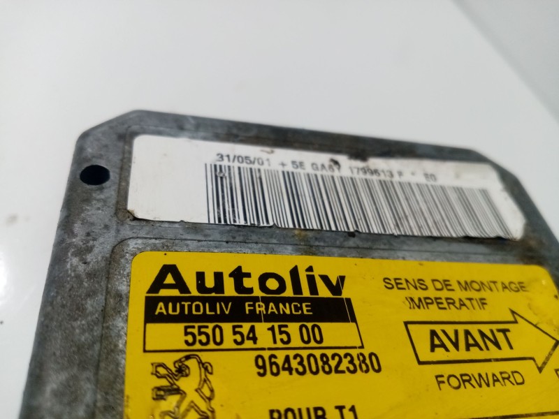 Recambio de centralita airbag para peugeot 206 fastback (2a/c) 1.4 hdi eco 70 referencia OEM IAM 9643082380  