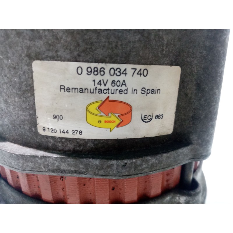 Recambio de alternador para renault rapid/express (f40) referencia OEM IAM 7700764382 7701499460  Recambio de alternador para renault rapid/express (f40) referencia OEM IAM 7700764382 7701499460