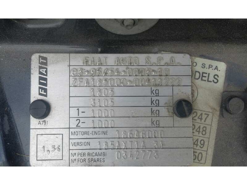 fiat marea berlina (185) jtd 110 elx   |   09.00 - 12.02 | 2000 - 2002 | 110 cv / 81 kw del año 2000