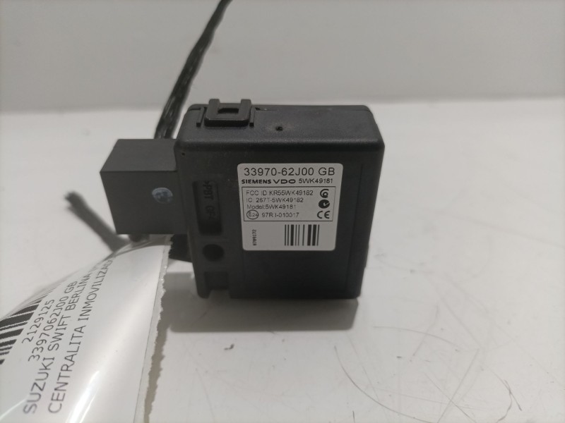 Recambio de centralita inmovilizador para suzuki swift berlina (mz) gl referencia OEM IAM 3397062J00GB  