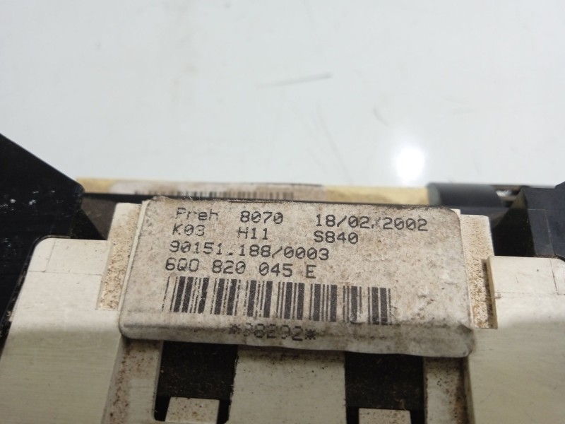 Recambio de mando calefaccion / aire acondicionado para volkswagen polo (9n1) 1.2 12v referencia OEM IAM 6Q0820045E  