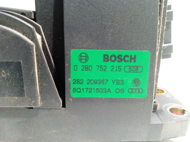 Recambio de pedal acelerador para volkswagen polo (9n1) 1.2 12v referencia OEM IAM 6Q1721503A 0280752215 