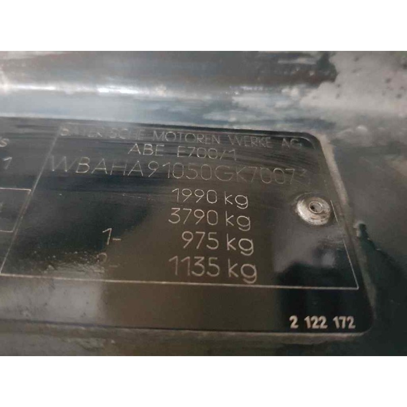 bmw serie 5 berlina (e34) 525tds   |   09.91 - ... | 1991 | 143 cv / 105 kw del año 1991