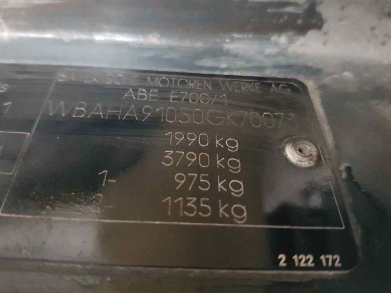 bmw serie 5 berlina (e34) 525tds   |   09.91 - ... | 1991 | 143 cv / 105 kw del año 1991