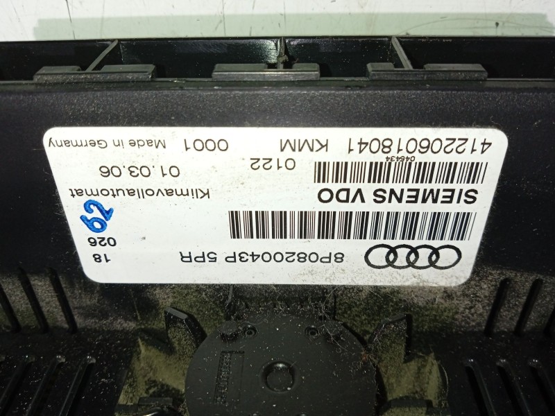 Recambio de mando climatizador para audi a3 (8p1) 2.0 tdi 16v referencia OEM IAM 8P0820043P  