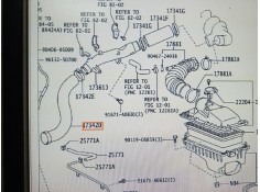 Recambio de tubo presion turbocompresor para toyota avensis sedán (_t25_) 2.2 d-4d (adt251_) referencia OEM IAM 1734226070  