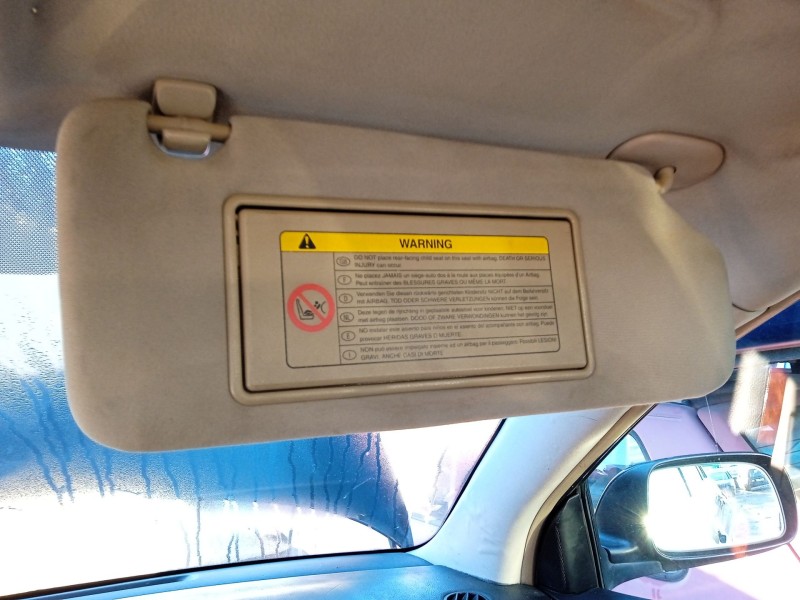 Recambio de parasol derecho para toyota avensis sedán (_t25_) 2.2 d-4d (adt251_) referencia OEM IAM 7431005161B1  