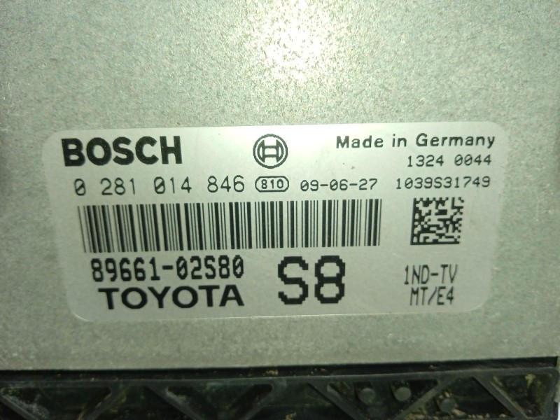 Recambio de centralita motor uce para toyota auris (_e15_) 1.4 d-4d (nde150_) referencia OEM IAM 8966102S80 8978302041 