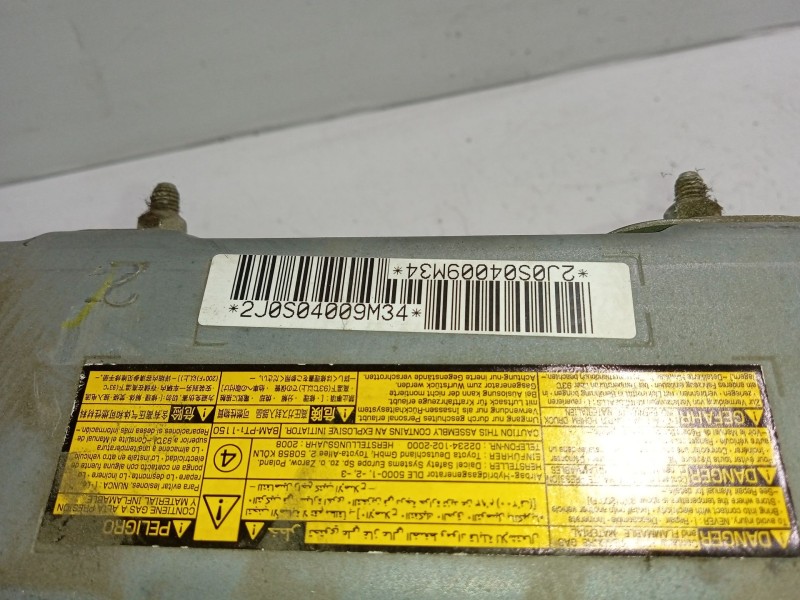 Recambio de airbag delantero izquierdo para toyota auris (_e15_) 1.4 d-4d (nde150_) referencia OEM IAM 2J0S04009M34  