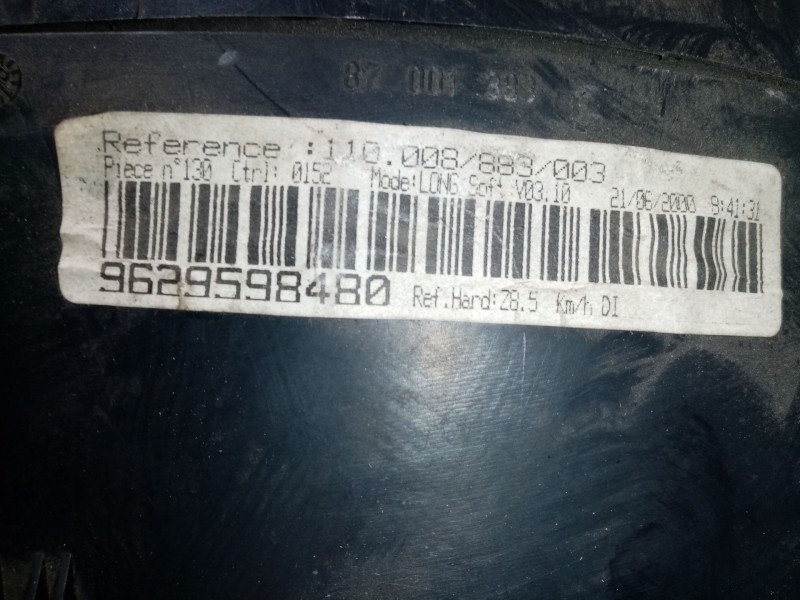 Recambio de cuadro instrumentos para peugeot 607 (s1) 2.2 hdi fap cat referencia OEM IAM 9629598480  