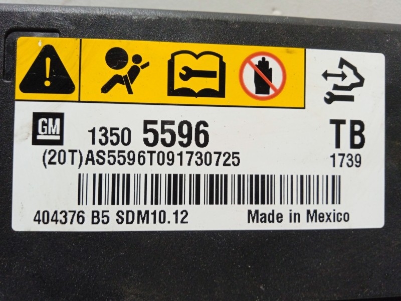 Recambio de centralita airbag para opel insignia berlina cosmo referencia OEM IAM 13505596  