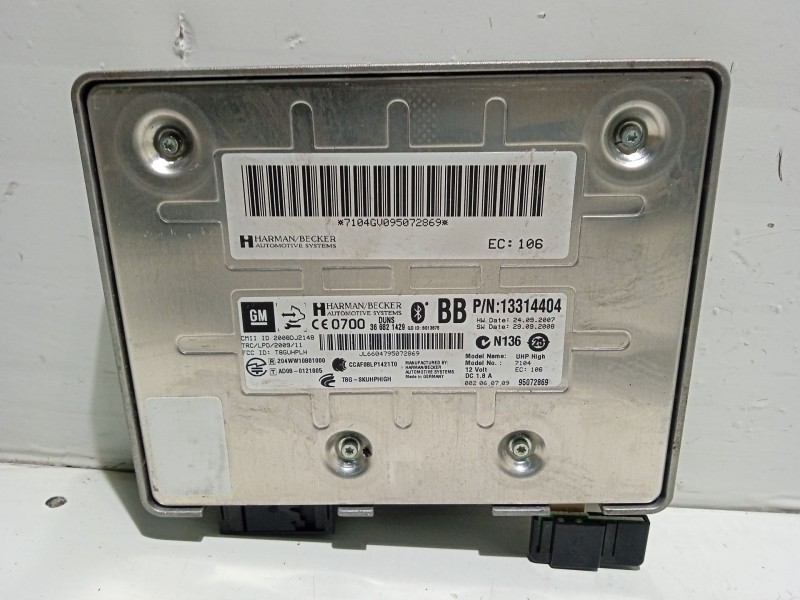 Recambio de modulo electronico para opel insignia berlina cosmo referencia OEM IAM 13314404 95072869 