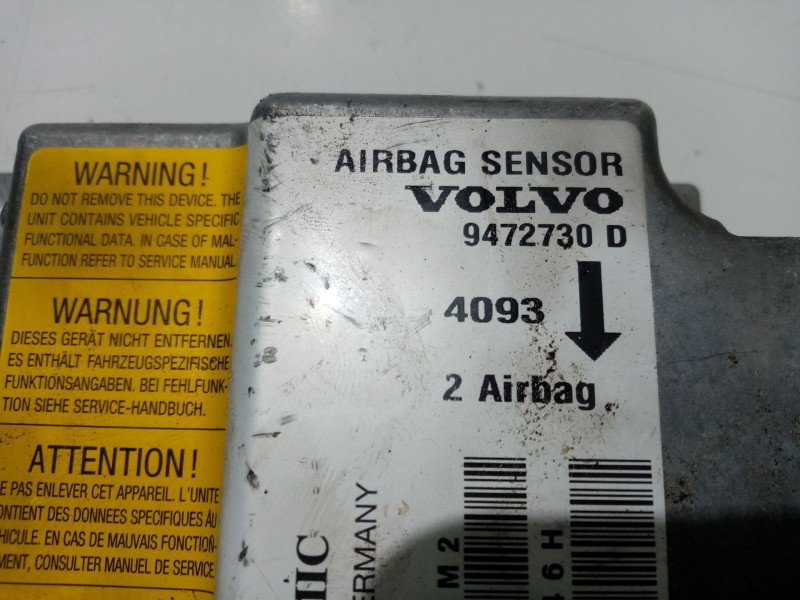 Recambio de centralita airbag para volvo c70 i coupé (872) 2.4 t referencia OEM IAM 9472730  