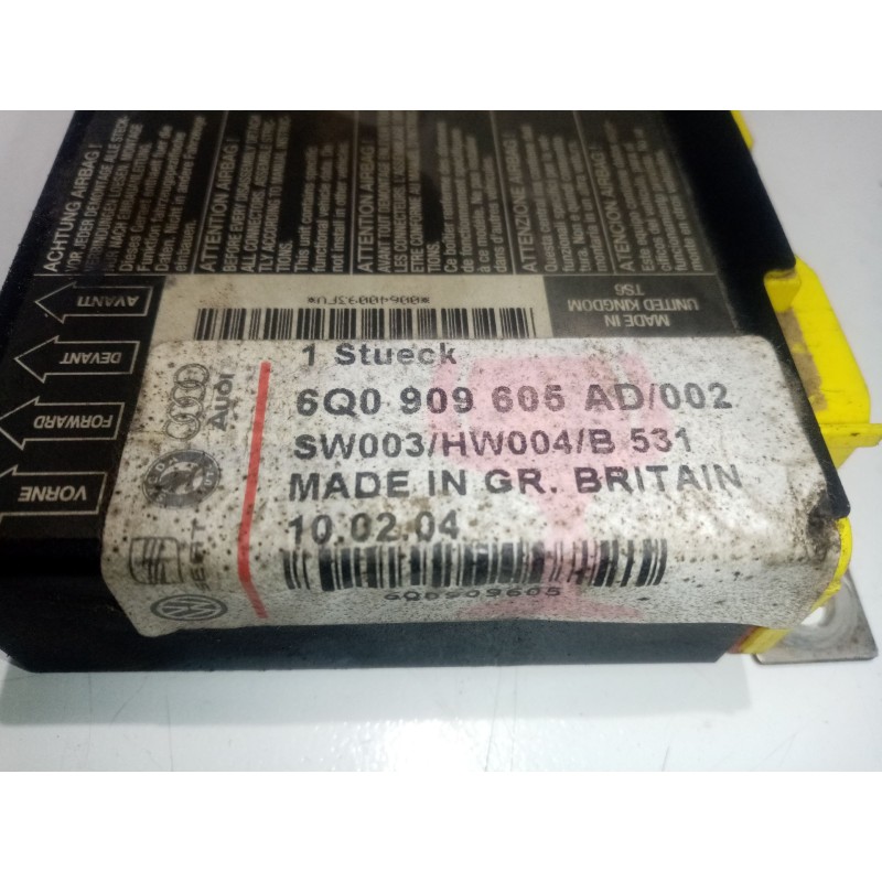 Recambio de centralita airbag para seat ibiza (6l1) 1.9 sdi referencia OEM IAM 6Q0909605AD   Recambio de centralita airbag para seat ibiza (6l1) 1.9 sdi referencia OEM IAM 6Q0909605AD