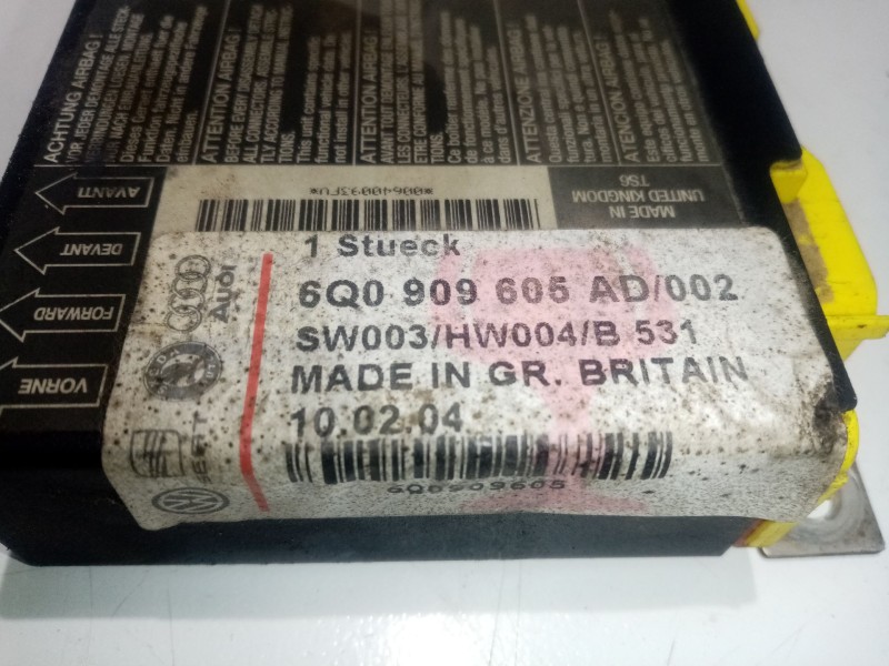 Recambio de centralita airbag para seat ibiza (6l1) 1.9 sdi referencia OEM IAM 6Q0909605AD   Recambio de centralita airbag para seat ibiza (6l1) 1.9 sdi referencia OEM IAM 6Q0909605AD