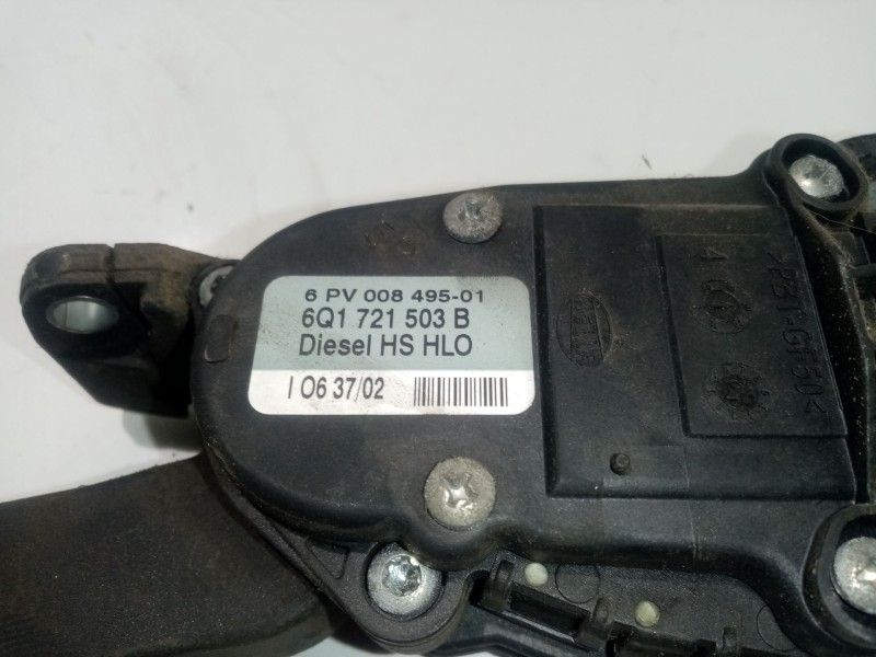 Recambio de pedal acelerador para seat ibiza (6l1) 1.9 sdi referencia OEM IAM 6Q1721503B   Recambio de pedal acelerador para seat ibiza (6l1) 1.9 sdi referencia OEM IAM 6Q1721503B