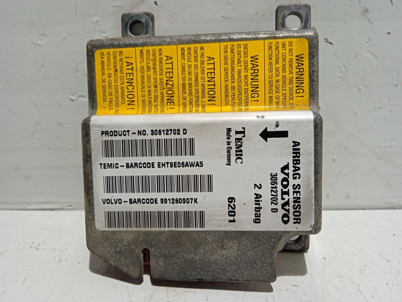 Recambio de centralita airbag para volvo v40 familiar 1.9 diesel referencia OEM IAM 30612702D  