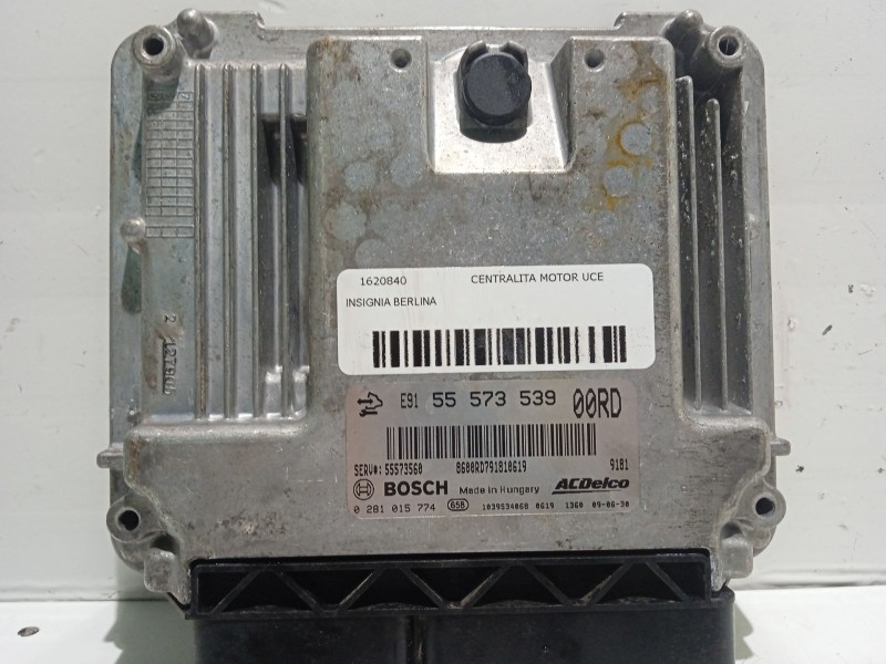 Recambio de centralita motor uce para opel insignia berlina cosmo referencia OEM IAM 55573539 13502301 0281015774
