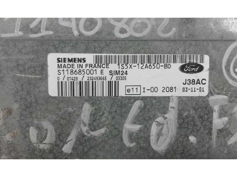 Recambio de centralita motor uce para ford ka (ccq) básico   |   09.96 - 12.08 | 1996 - 2008 | 69 cv / 51 kw referencia OEM IAM 