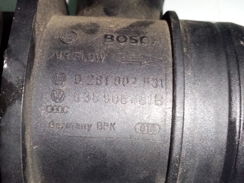 Recambio de caudalimetro para seat altea xl (5p5, 5p8) 1.9 tdi referencia OEM IAM 0281002531 038906461B 