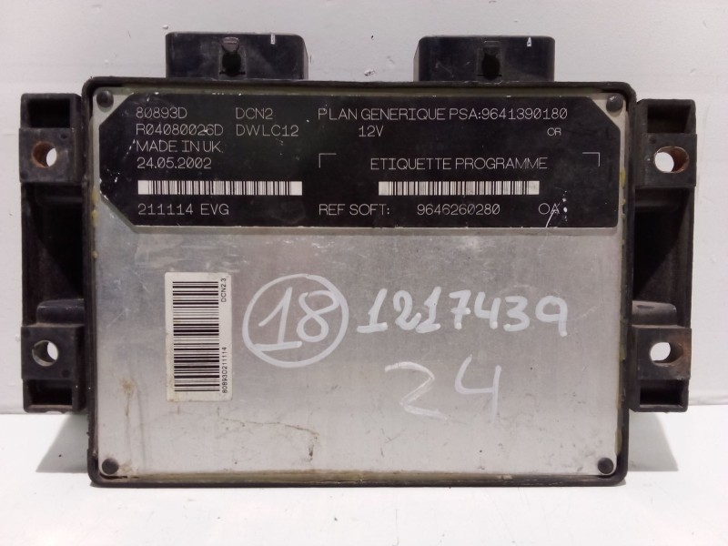 Recambio de centralita motor uce para peugeot partner (s1) referencia OEM IAM 80893D 9646260280 9641390180