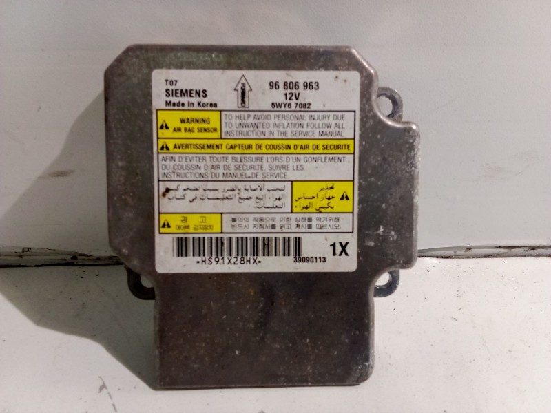 Recambio de centralita airbag para chevrolet aveo / kalos sedán (t250, t255) 1.4 referencia OEM IAM 96806963  