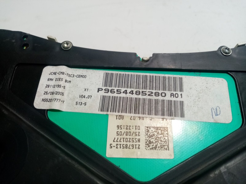 Recambio de cuadro instrumentos para peugeot 307 berlina (s2) 1.6 hdi referencia OEM IAM 216518703  