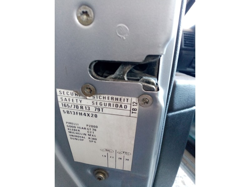 Recambio de cerradura puerta delantera izquierda para peugeot 309 ii (3c, 3a) 1.4 referencia OEM IAM 9810309480  