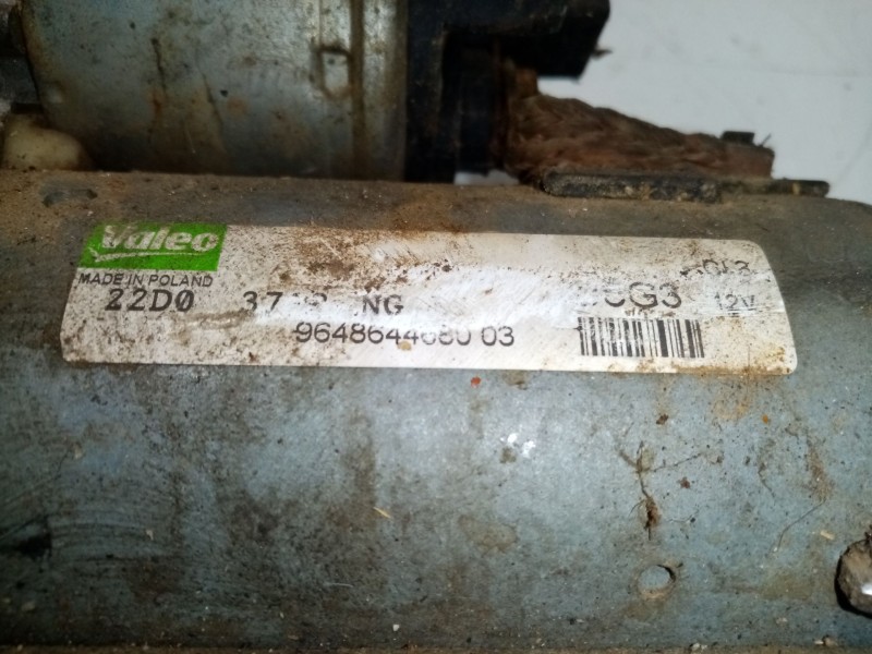 Recambio de motor de arranque para citroën c3 sx referencia OEM IAM 9648644680  
