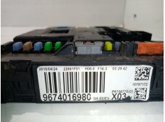 Recambio de centralita bsi para citroën c3 sx referencia OEM IAM 9674016980   2