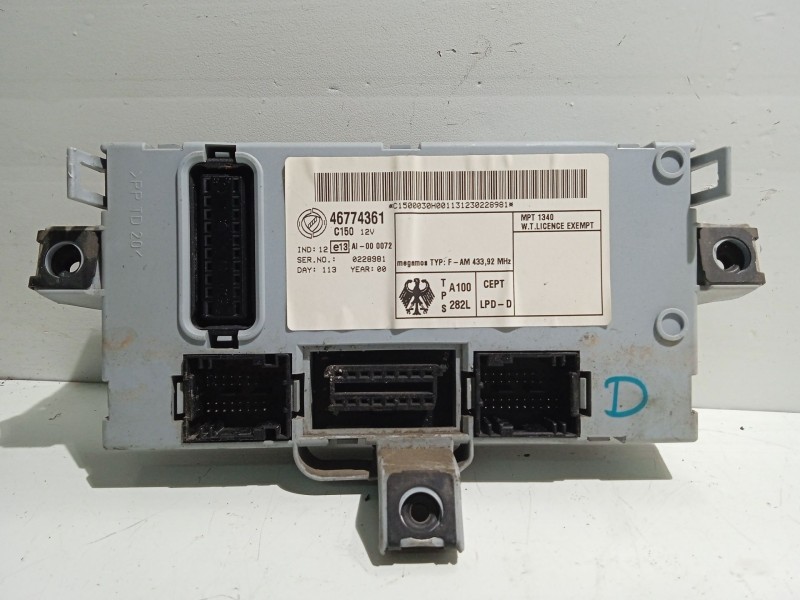 Recambio de modulo electronico para fiat punto berlina referencia OEM IAM 46774361  