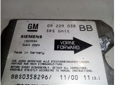 Recambio de centralita airbag para opel corsa b referencia OEM IAM 09229038BB 5WK42924  2