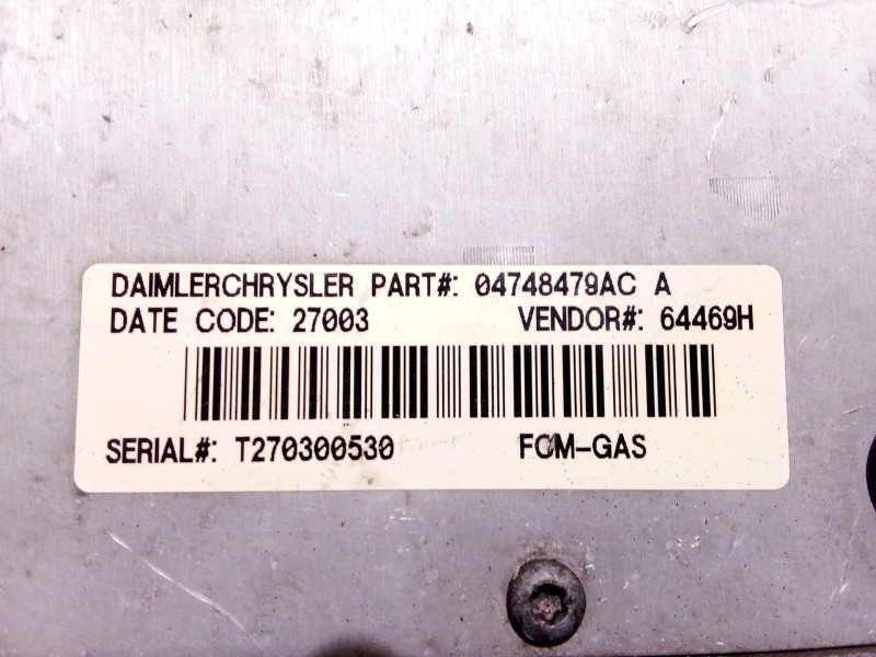 Recambio de modulo electronico para chrysler voyager (rg) referencia OEM IAM 04748479AC  T270300530