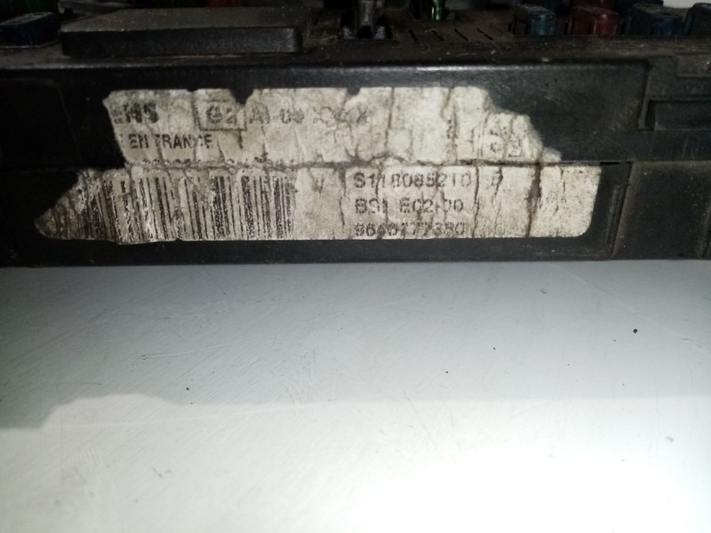 Recambio de centralita bsi para peugeot 206 berlina 1.4 hdi referencia OEM IAM S118085210 9646777380 