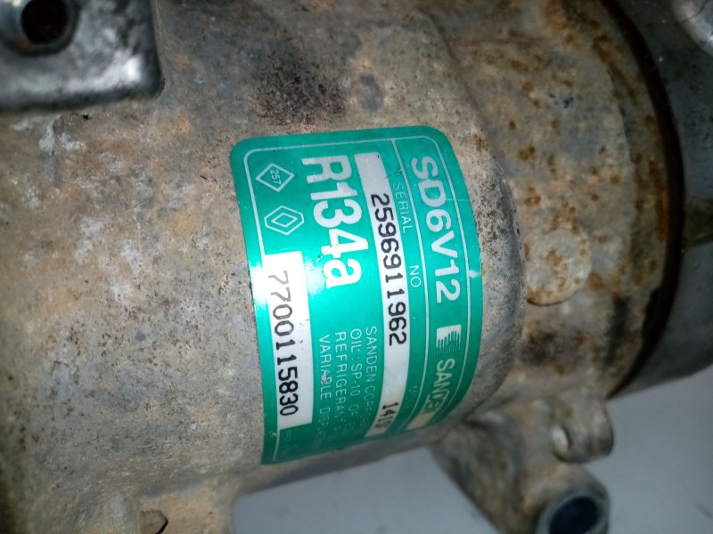 Recambio de compresor aire acondicionado para renault twingo (co6) 1.2 referencia OEM IAM 7700115830   Recambio de compresor aire acondicionado para renault twingo (co6) 1.2 referencia OEM IAM 7700115830