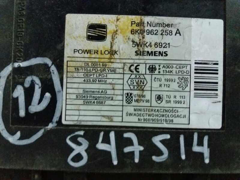 Recambio de modulo electronico para seat ibiza (6k1) stella   |   08.99 - 12.02 | 1999 - 2002 | 68 cv / 50 kw referencia OEM IAM Recambio de modulo electronico para seat ibiza (6k1) stella   |   08.99 - 12.02 | 1999 - 2002 | 68 cv / 50 kw referencia OEM IAM