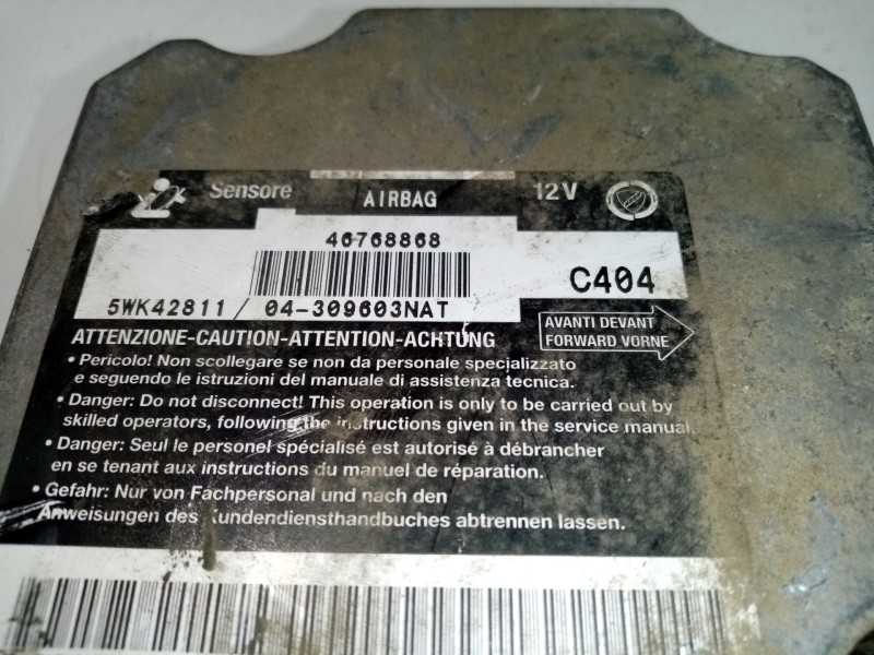 Recambio de centralita airbag para fiat brava (182) 1.6 16v cat referencia OEM IAM 46768868  